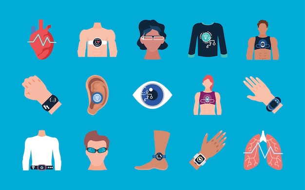 Set of wearable health