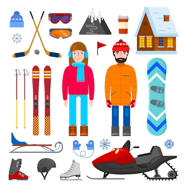 Set of winter equipment