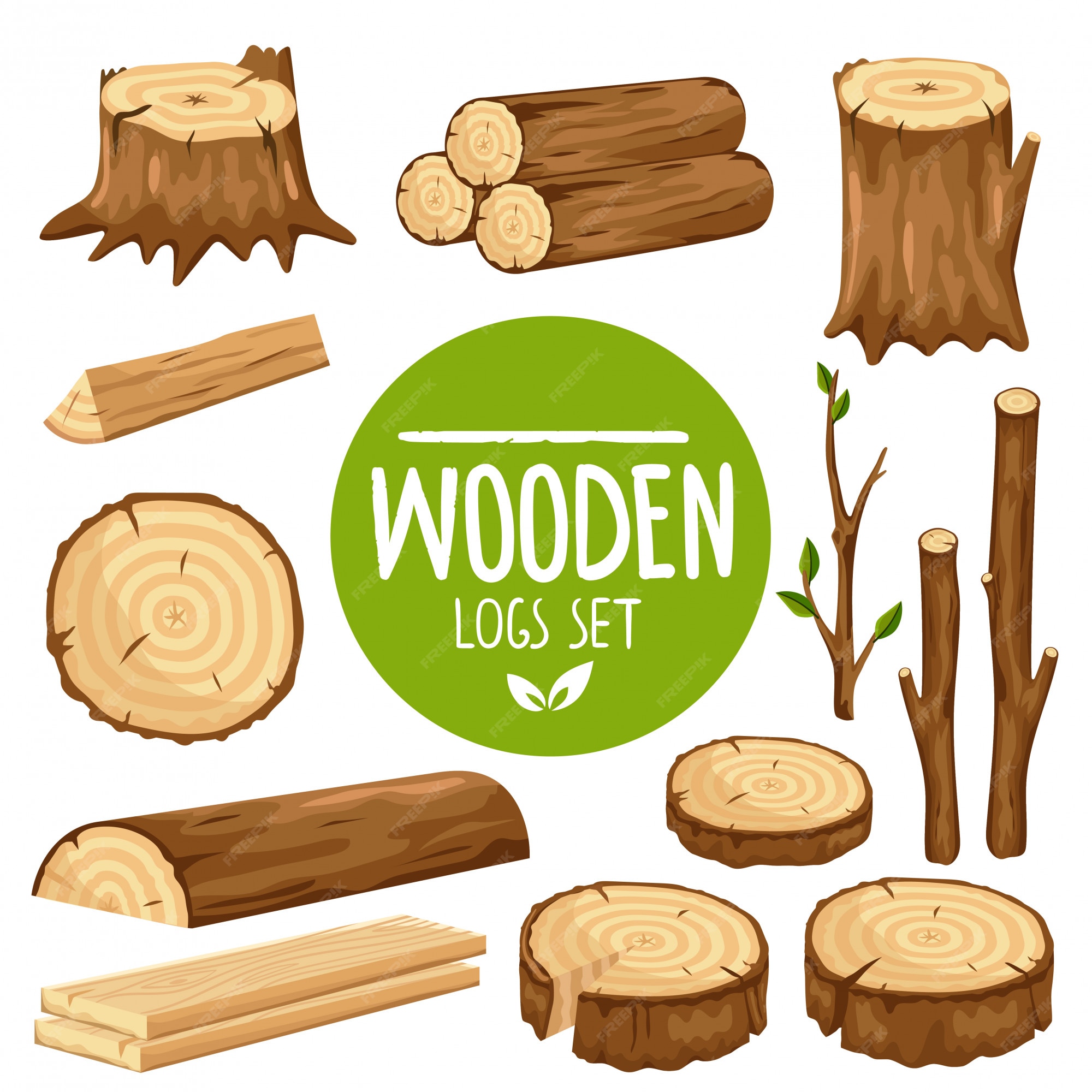 Wood Cut vector