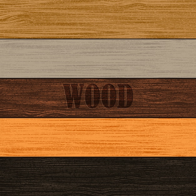 Vector set of wood textures