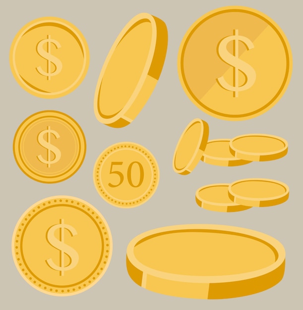 Set of Yellow Coins