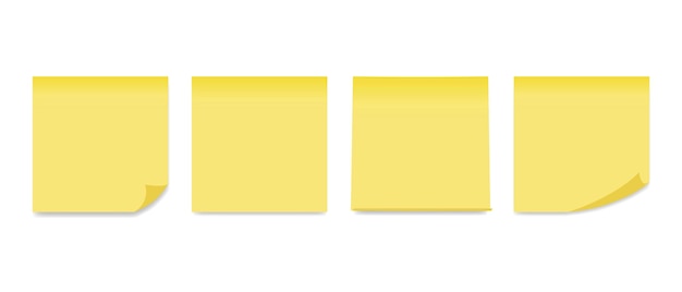 Yellow sticky post it note one single photo transparent background PNG file  Stock Photo