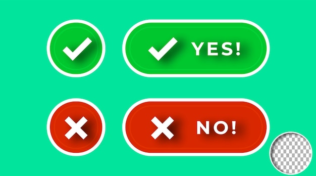 YesとNoのコレクションのセット