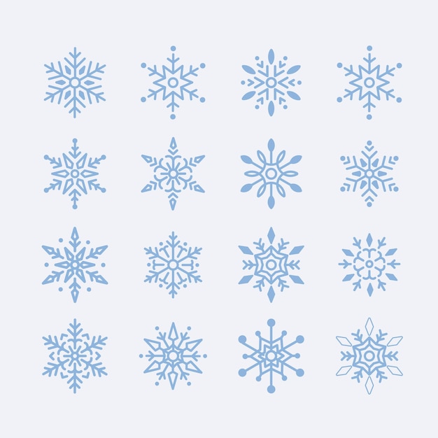 Векторных множеств Snowflake Collection