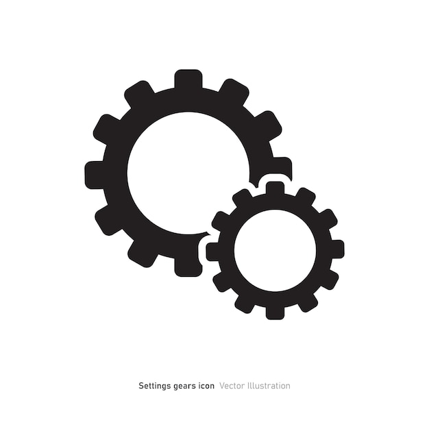 setting gears icon design cogwheel group vector illustration