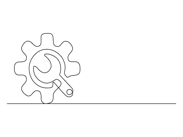 アイコンを設定し連続して1行のベクトルイラストを描く