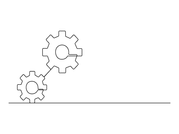 アイコンを設定し連続して1行のベクトルイラストを描く