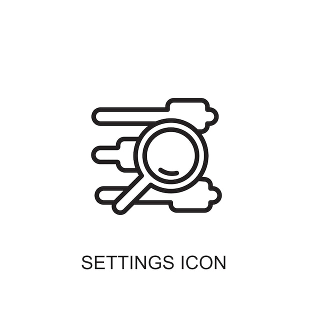 Settings vector icon icon