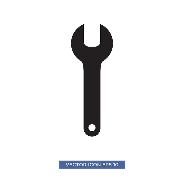 Vector settings wrench icon vector