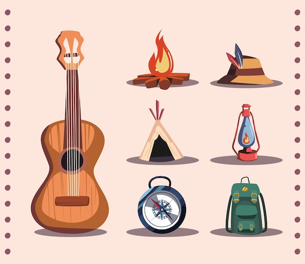 Vector seven camp items