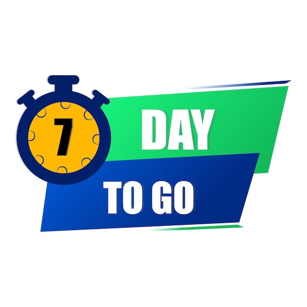 seven days to go timer banner