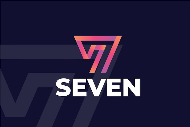 Vector seven logo design