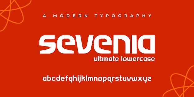 Sevenia ultimate lowercase modern typography