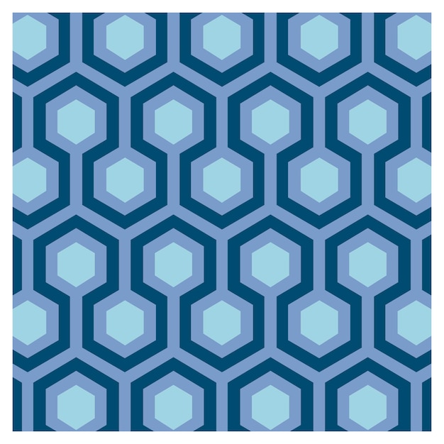 Seventies blue wallpaper