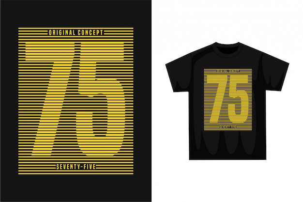 Vector seventy five - graphic t-shirt