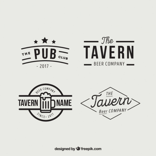 Several logos for taverns