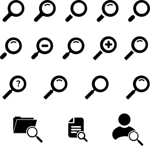 Several search icon