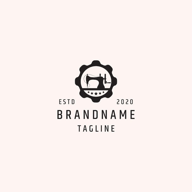 Sewing logo template