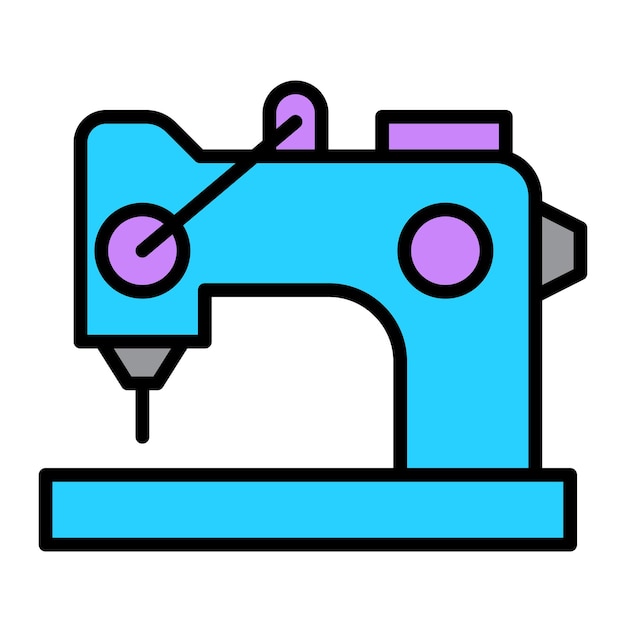 Vector sewing machine icon design illustration design