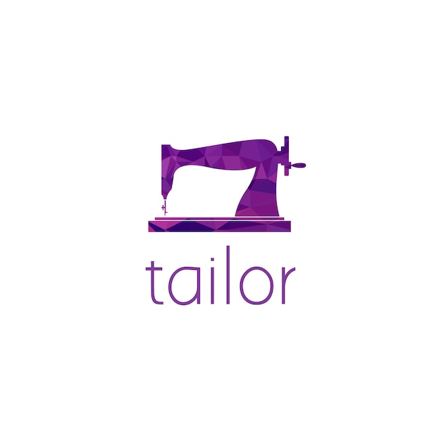 Sewing machine logo graphic design concept. editable sewing machine element, can be used as logotype, icon, template in web and print