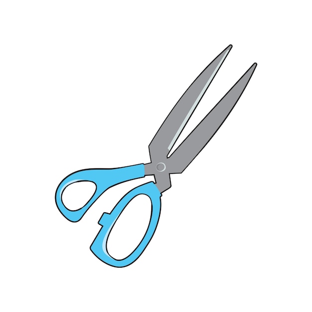 Vector sewing scissor