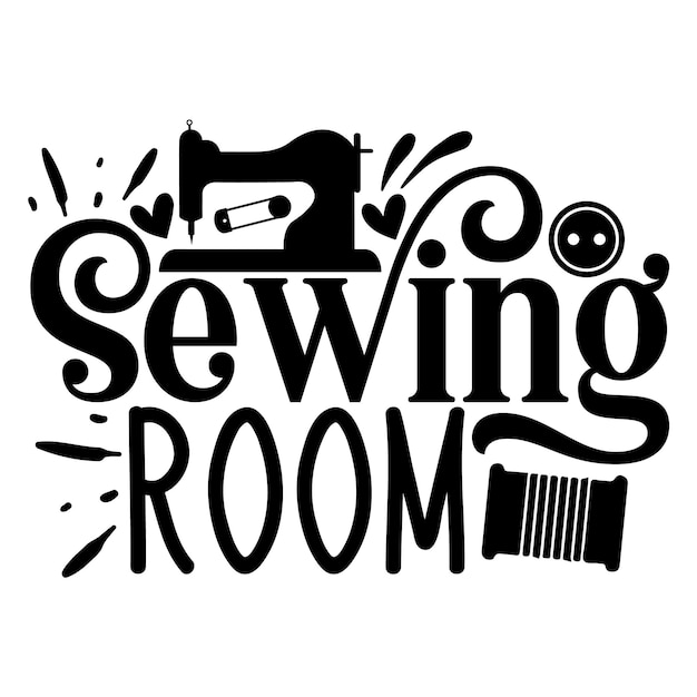Vector sewing svg design