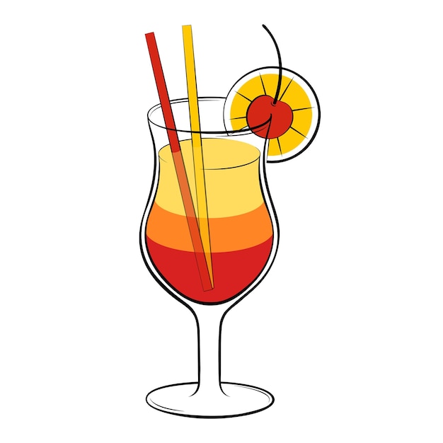 Sex on the beach or tequila sunrise Cocktail