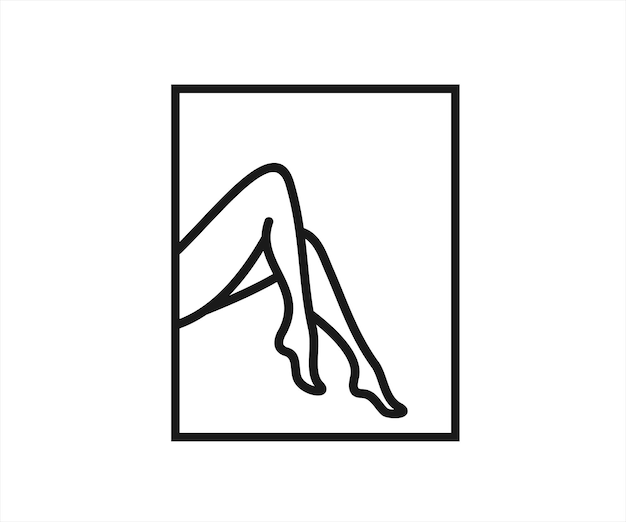 Illustrazione vettoriale di design del logo della ragazza del sesso