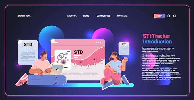sexual health education Sexually Transmitted Diseases STD concept human sexuality concept horizontal copy space vector illustration