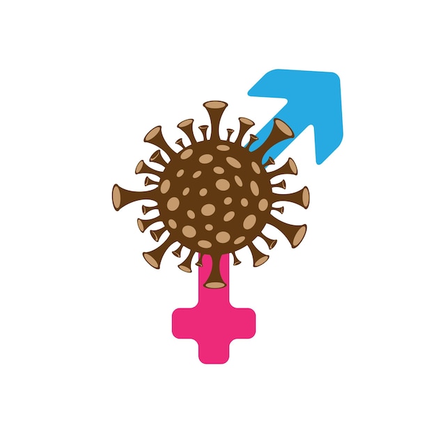 Vector sexual transmitted disease symbol