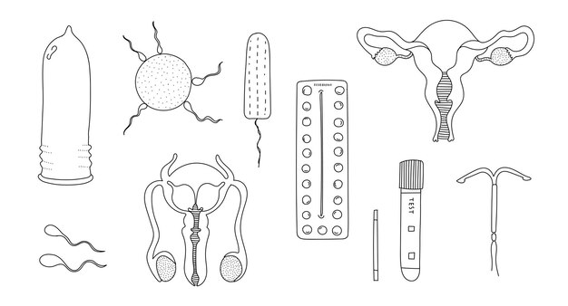 Vector sexualhealthset