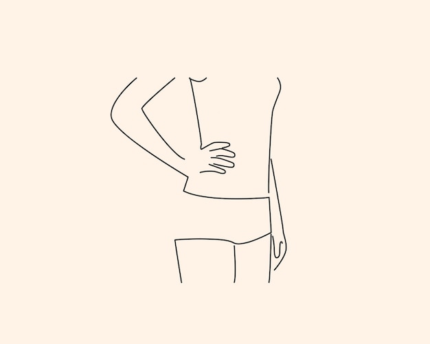 Illustrazione di arte linea di donne sexy del corpo