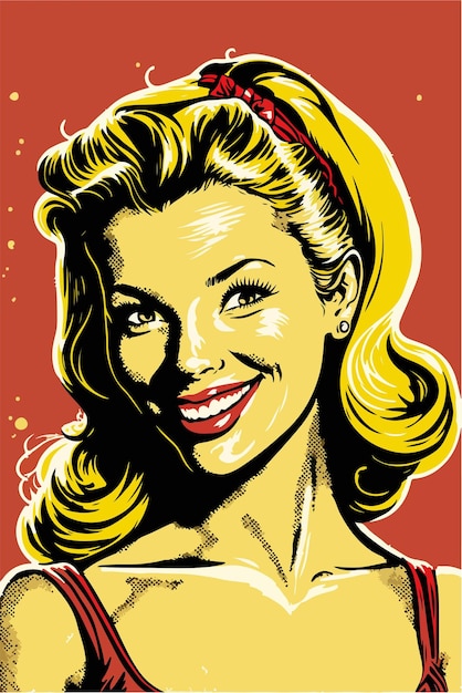 Sexy Pop art Santa girl. Pin up Santa girl.Vector illustration for a card or poster