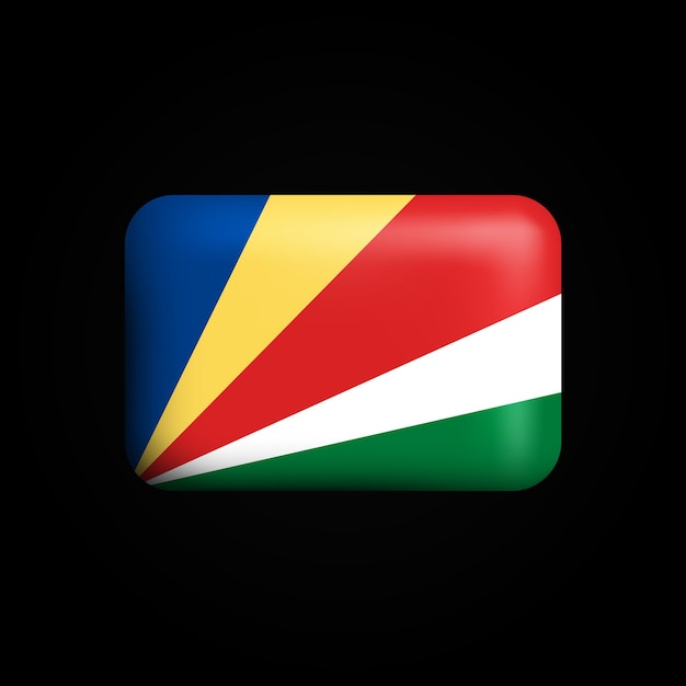 벡터 seychelles flag 3d icon 세이셸의 국기