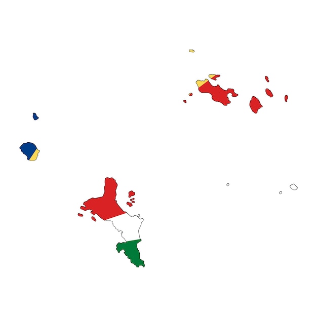 Простая иллюстрация флага сейшельских островов ко дню независимости или выборам