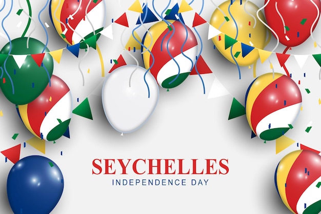 Vettore priorità bassa di festa dell'indipendenza delle seychelles