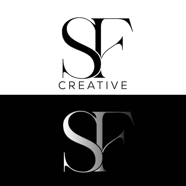 SF beginletter logo ontwerp