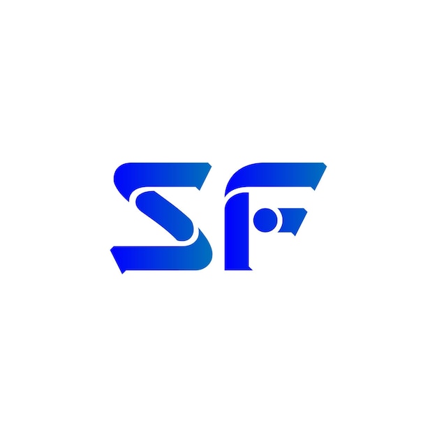 Vector sf modern logo