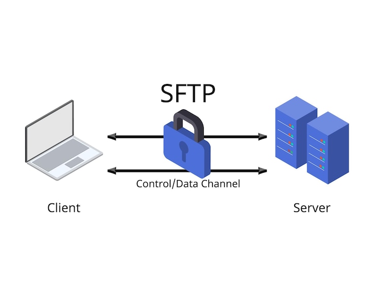 वेक्टर sftp secure file transfer