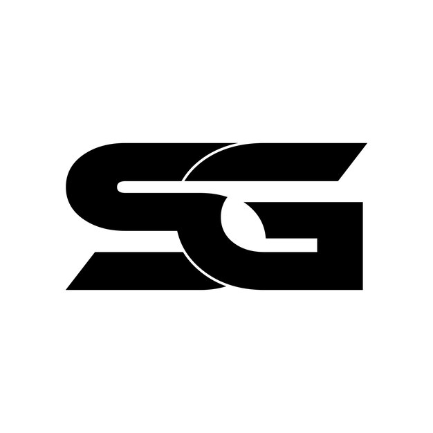 Vector sg initial letter logo