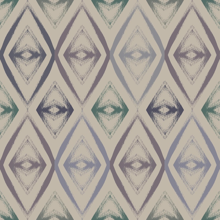 Vector shabby paint on wooden wall geometric grunge vector seamless pattern