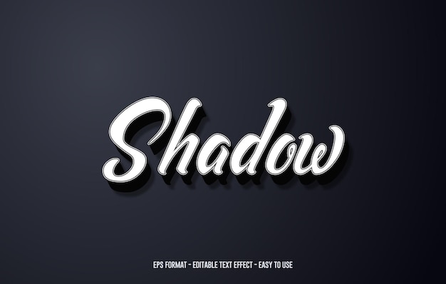 Shadow Editable 3d text effect, 3d text style, 3d font style, editable font effect
