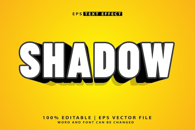 shadow editable text effect