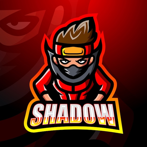 Shadow mascot esport illustration