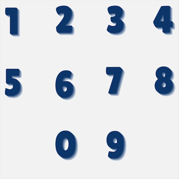 Vector shadow number set