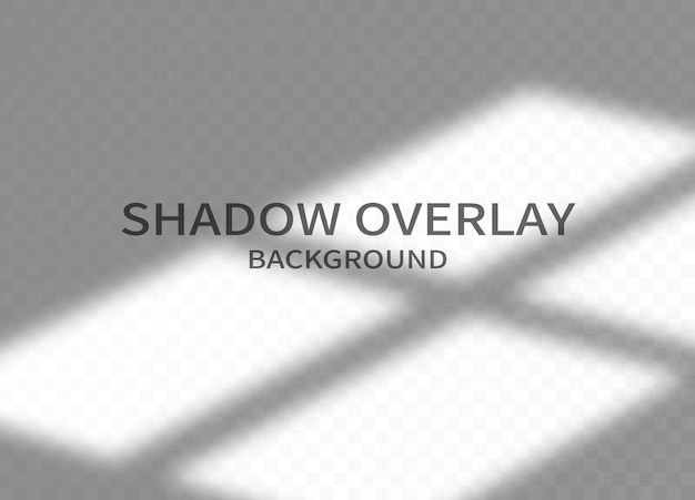 Shadow overlay effect background. Transparent shadow of window and soft light on transparent background.