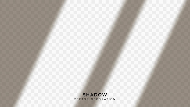 Vector shadow overlay. effect light transparent shadow. realistic creating reflective effect illusions. overlay for adding scene lighting to your images. vector illustration