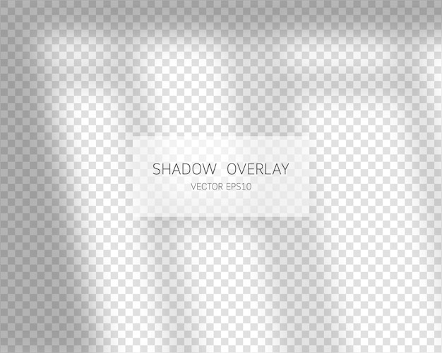 シャドウオーバーレイ効果透明な背景で分離されたウィンドウからの自然な影