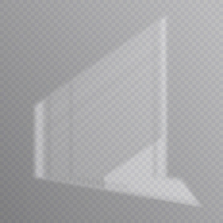 Vector shadow overlay effect soft light and shadows from window