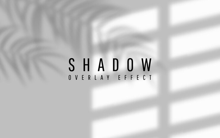 Vector shadow overlay effect. transparent shadow of window.